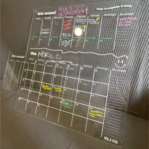 Calendario acrilico